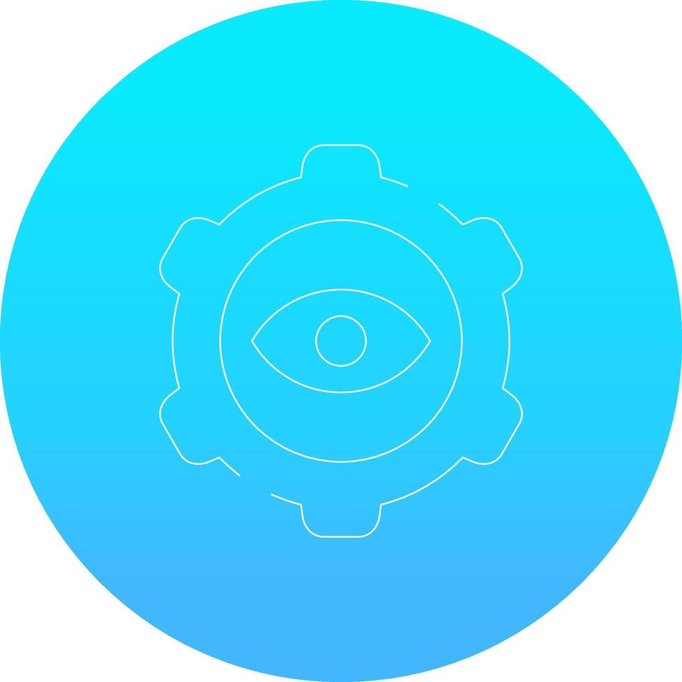 Eye Setting Creative Icon Design vector
