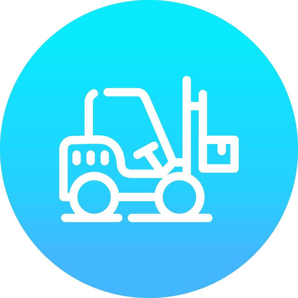 Forklift Creative Icon Design vector