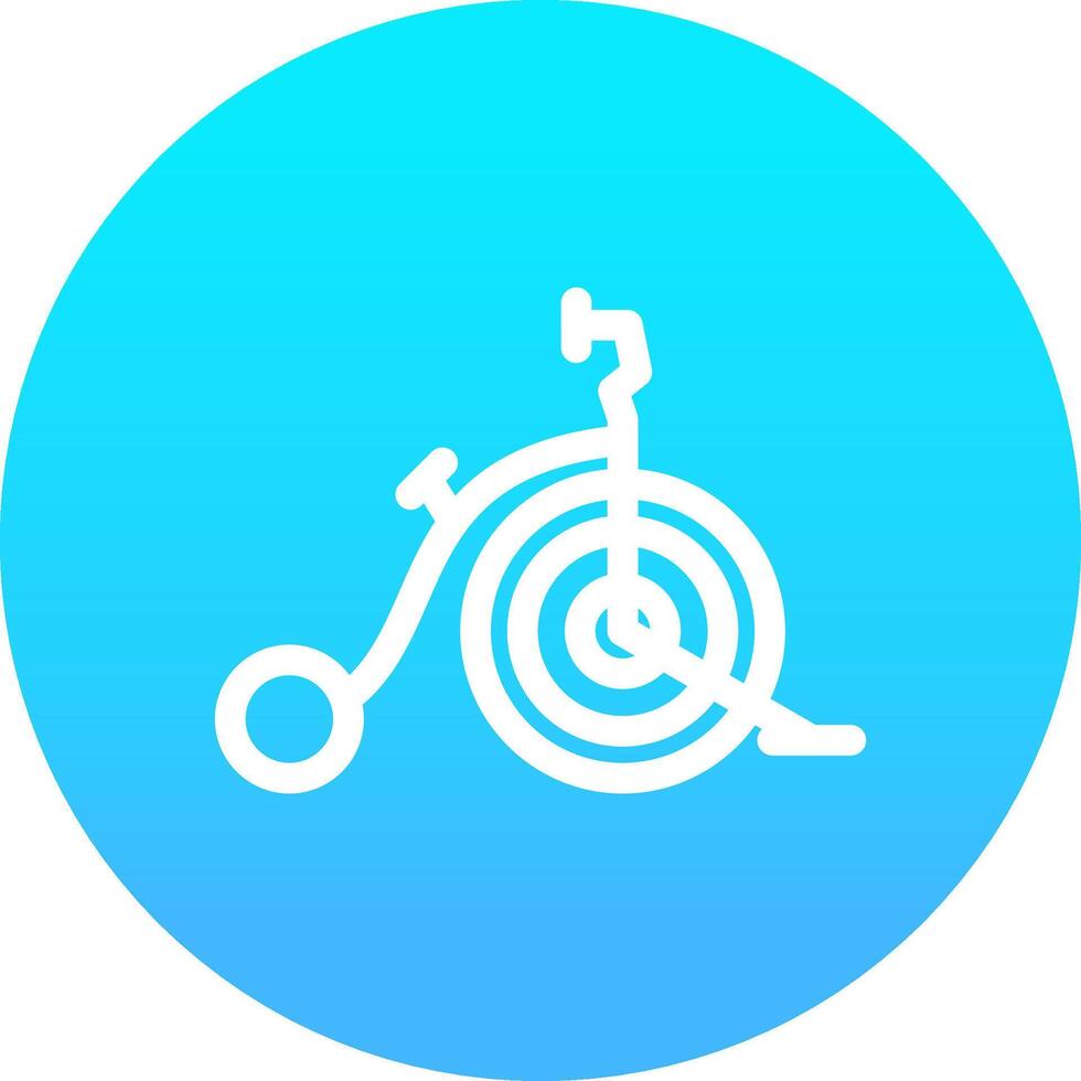 diseño de icono creativo de bicicleta de circo vector