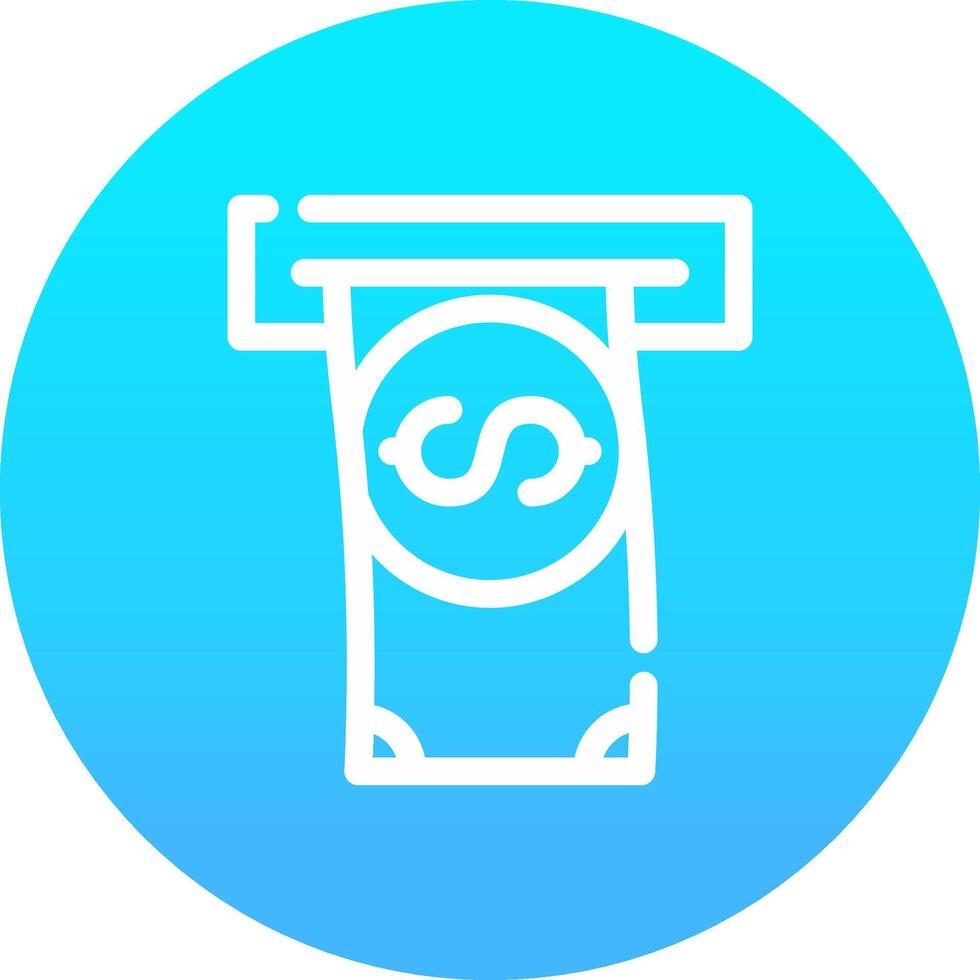 Withdrawal Creative Icon Design vector