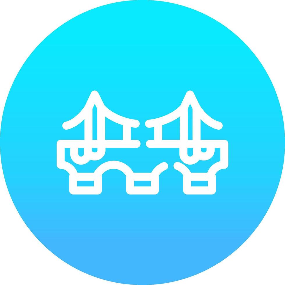 Bridge Creative Icon Design vector