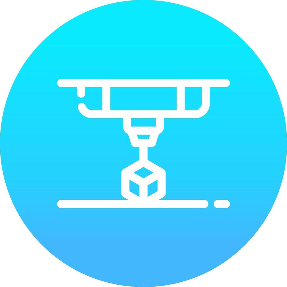3D Printing Creative Icon Design vector
