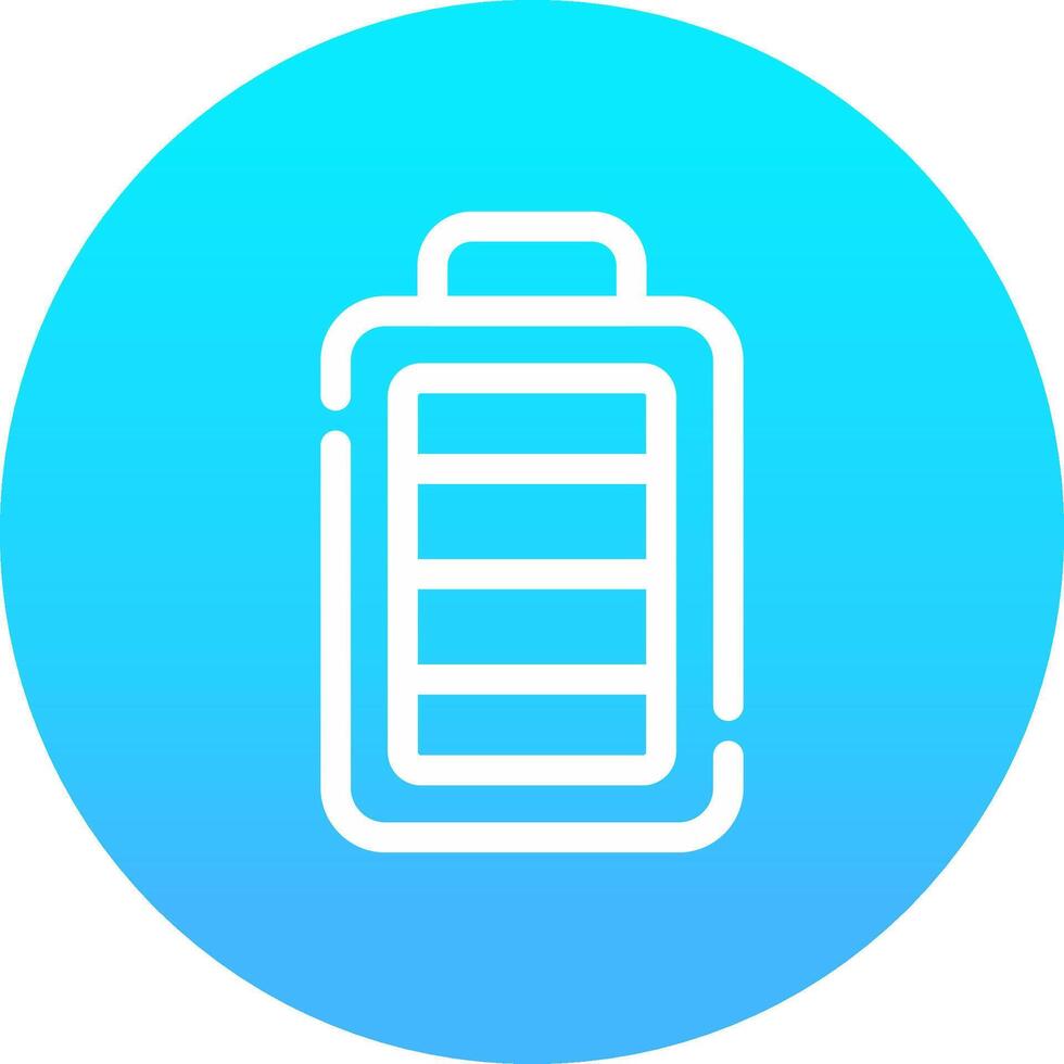 Full Battery Creative Icon Design vector