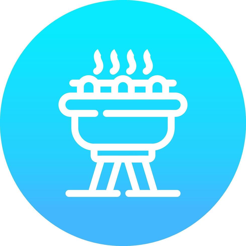 diseño de icono creativo de barbacoa vector