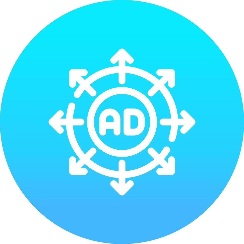 Advertising Submission Creative Icon Design vector