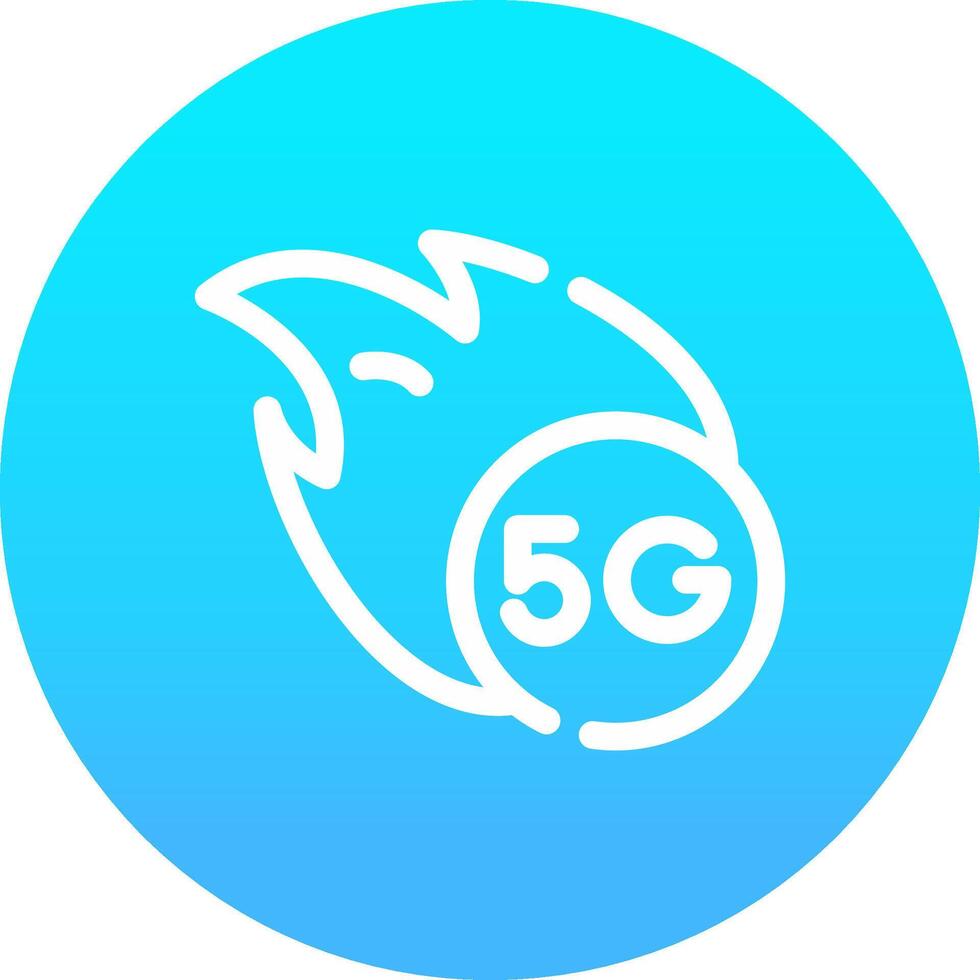 5G Creative Icon Design vector