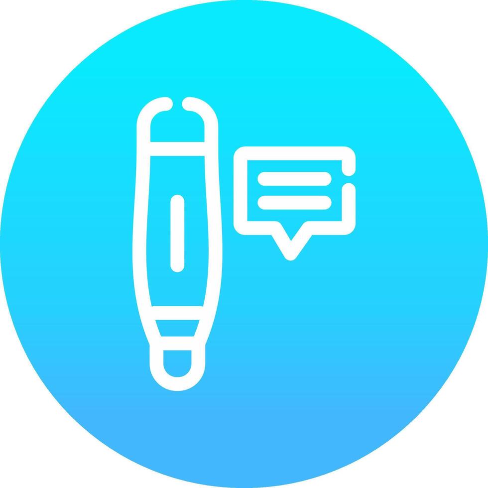 Line blue Gradient Circle Design vector