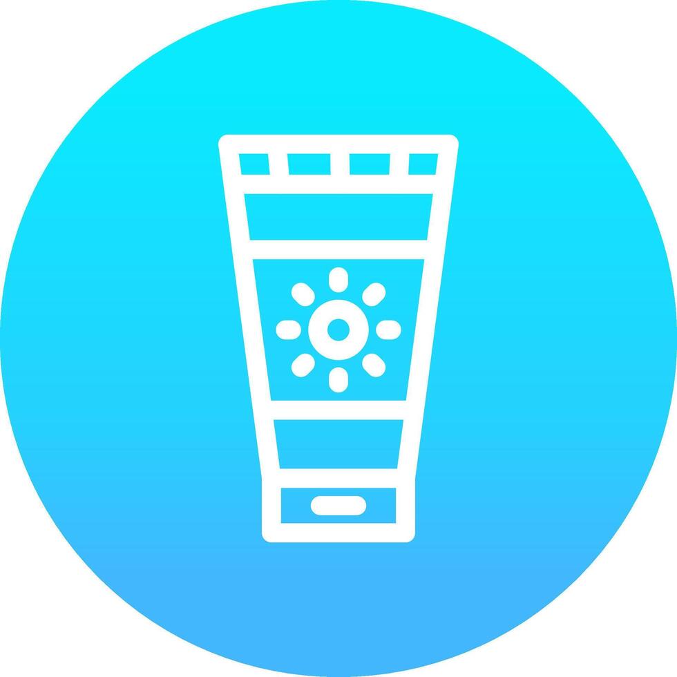 Sunscreen Creative Icon Design vector