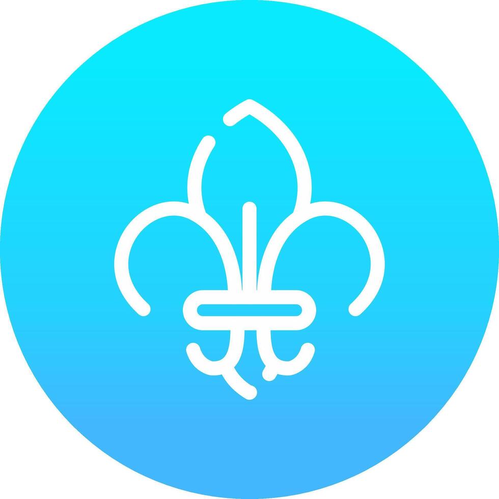 Fleur De Lis Creative Icon Design vector