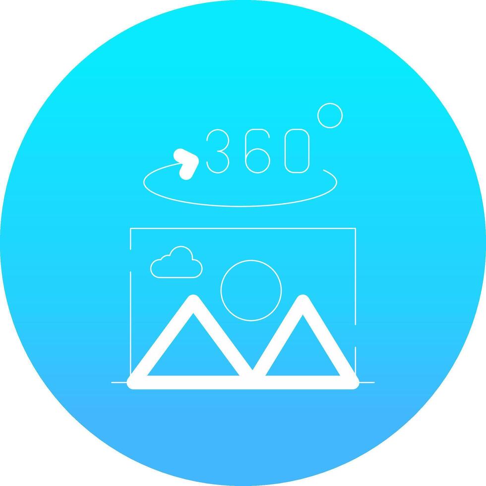 360 Degree Photo Creative Icon Design vector
