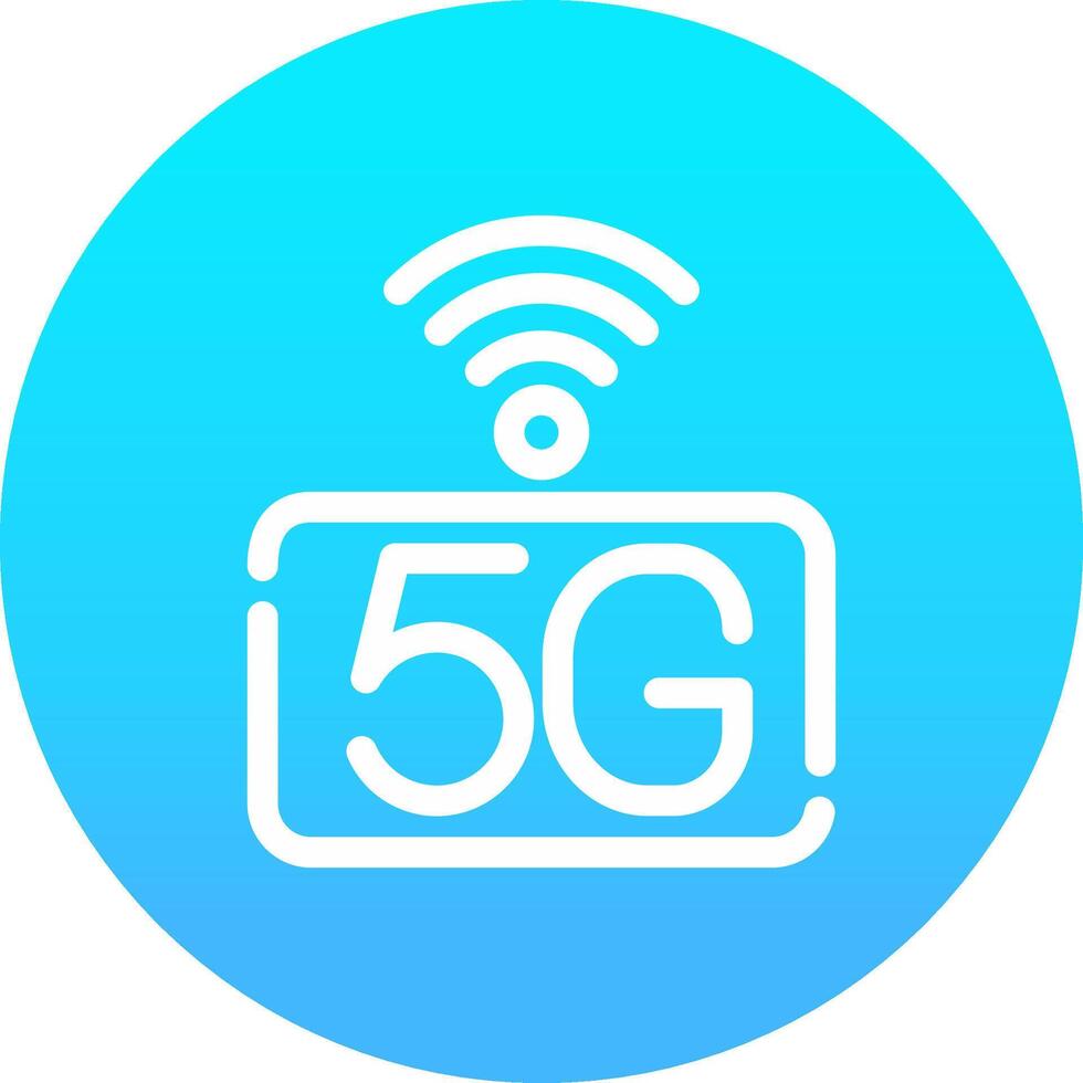 5G Network Creative Icon Design vector