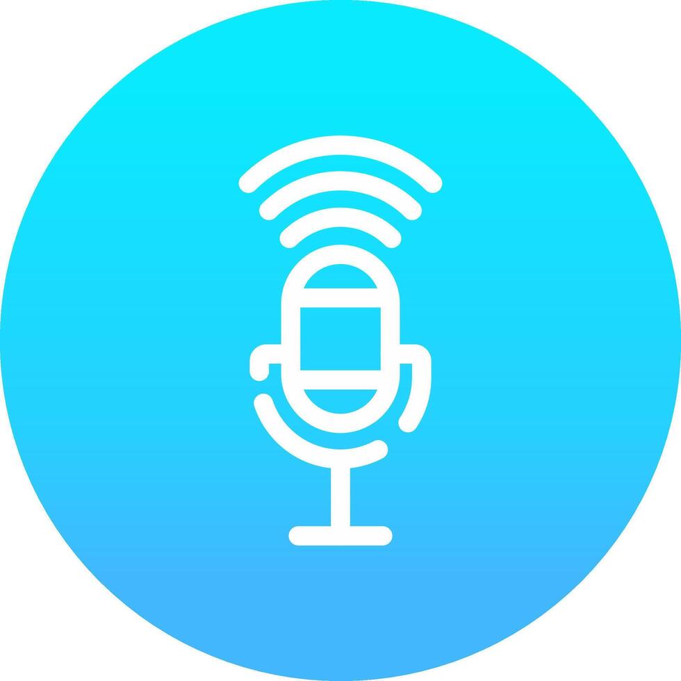 Voice Control Creative Icon Design vector