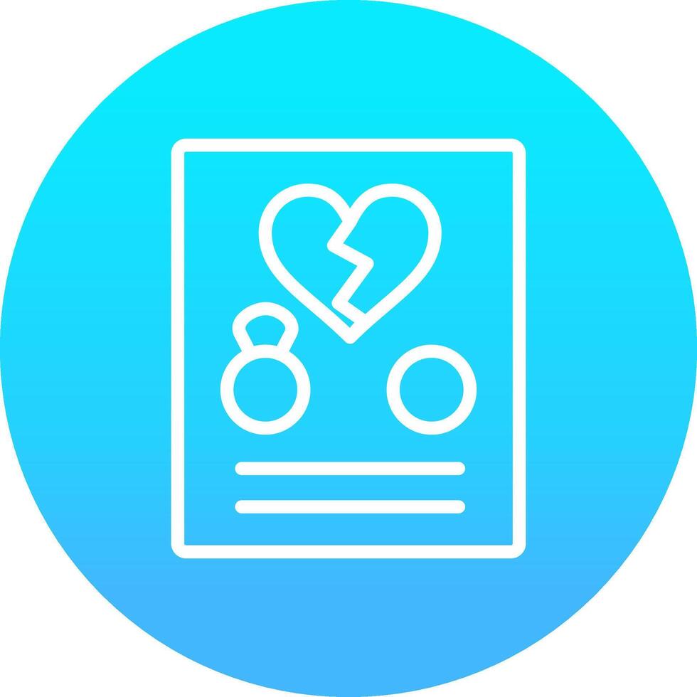 Divorce Creative Icon Design vector