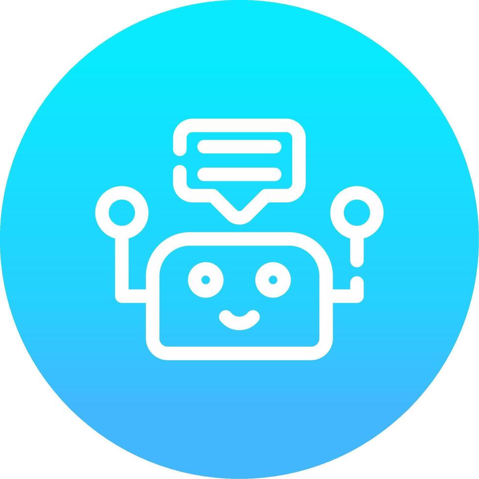 Chatbot Creative Icon Design vector