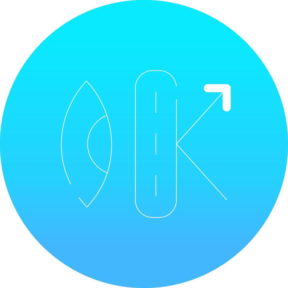 Anti-Reflective Coating Creative Icon Design vector