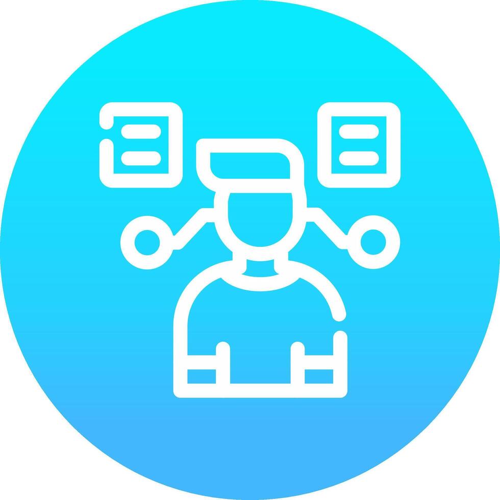 User Predictions Creative Icon Design vector