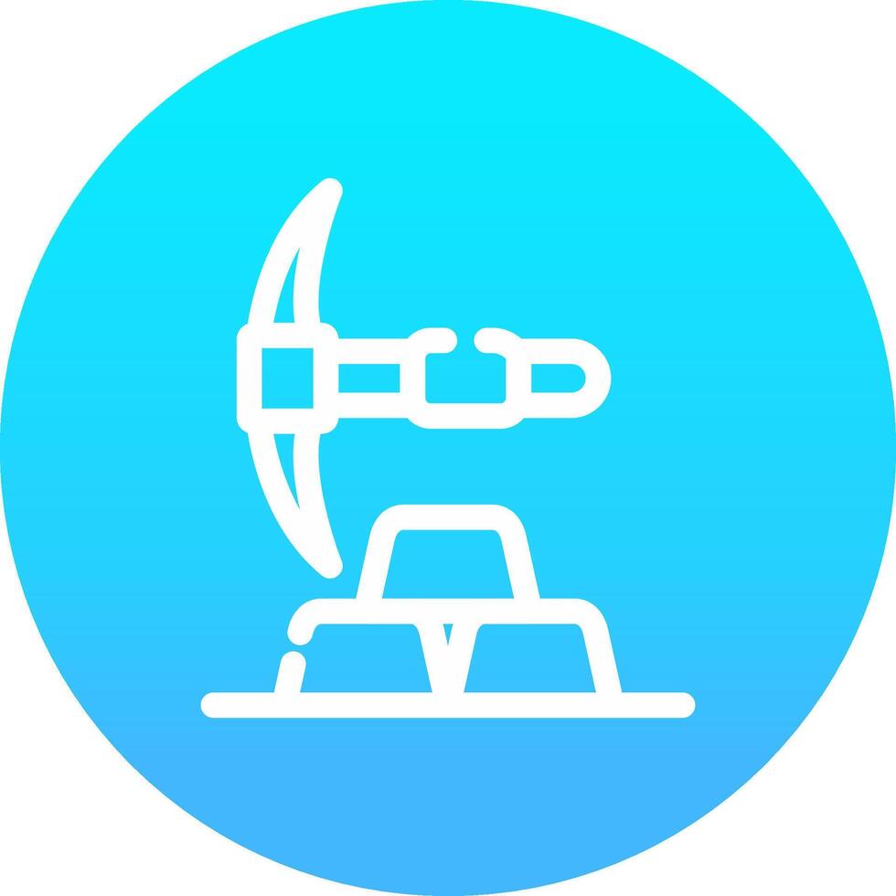 Gold Mine Creative Icon Design vector