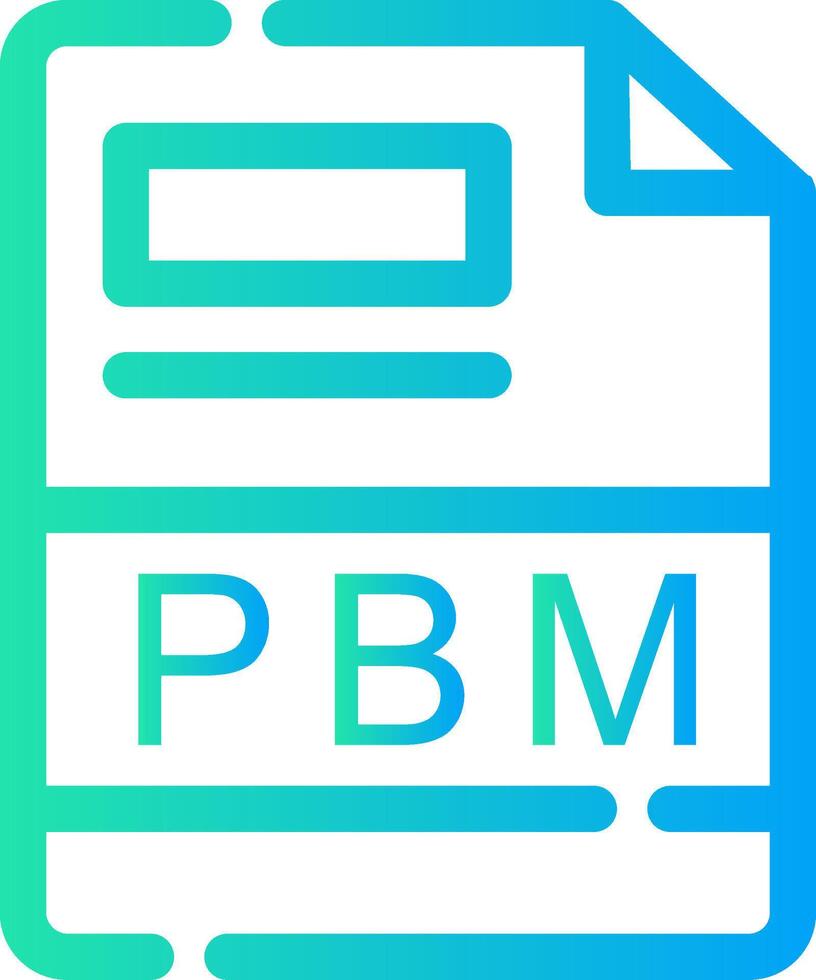 PBM Creative Icon Design vector