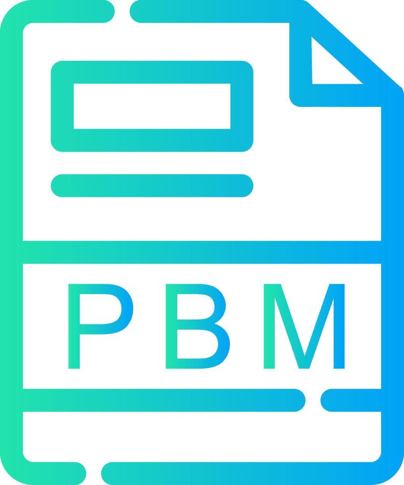 pbm creativo icono diseño vector