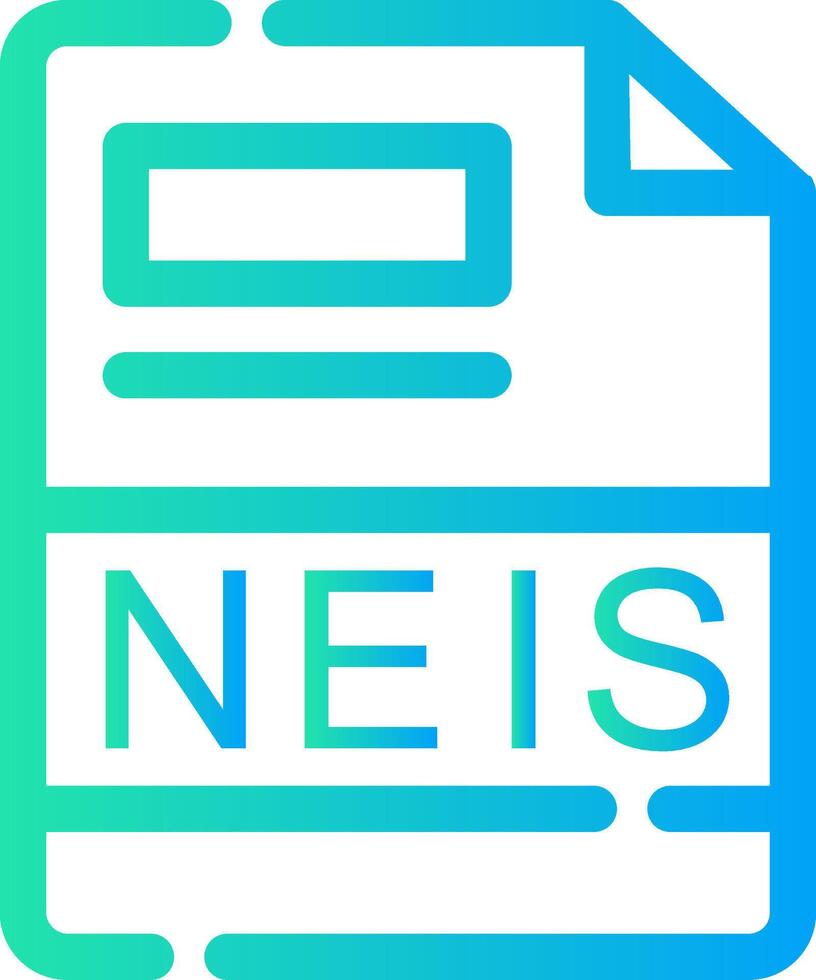 NEIS Creative Icon Design vector