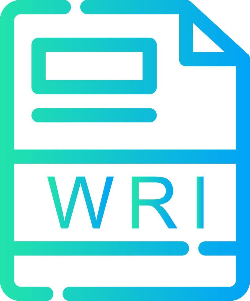 WRI Creative Icon Design vector