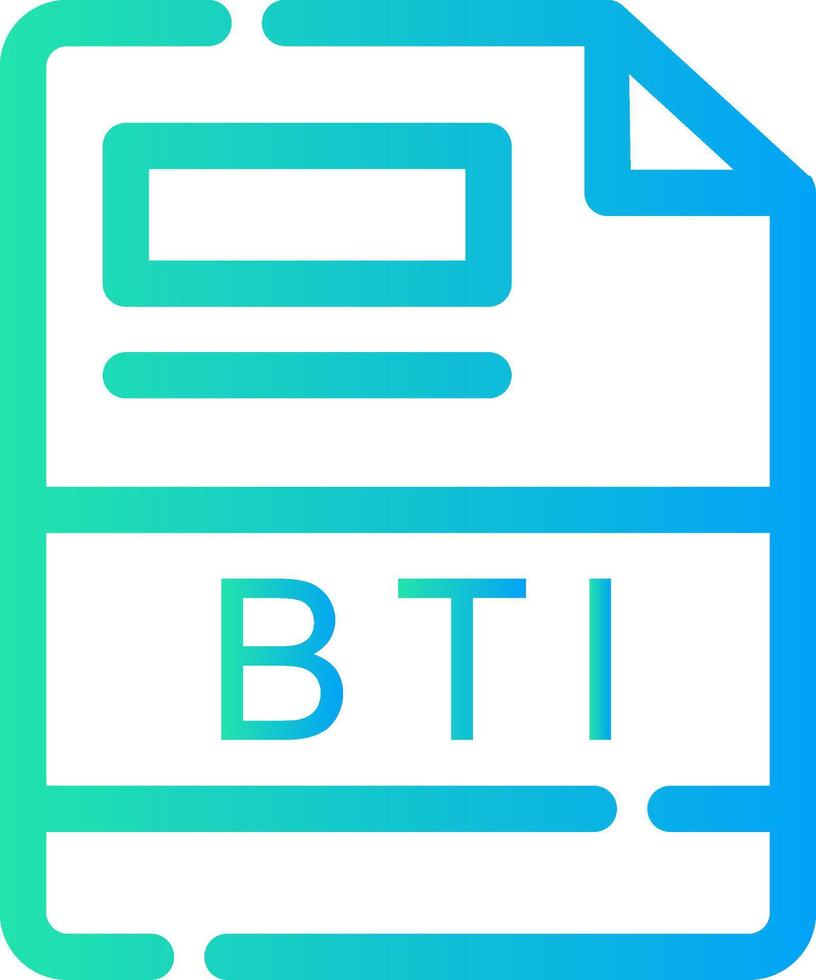 BTI Creative Icon Design vector