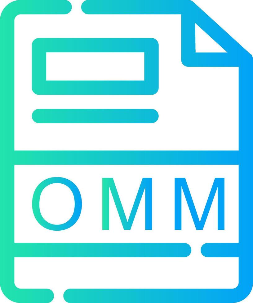 OMM Creative Icon Design vector