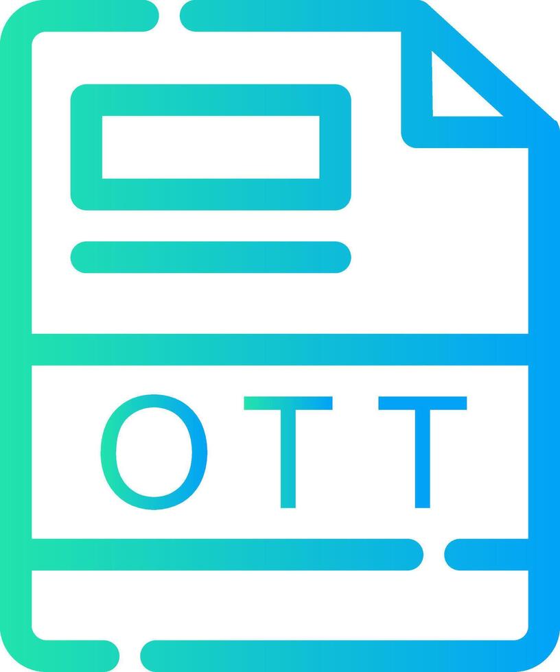 OTT Creative Icon Design vector