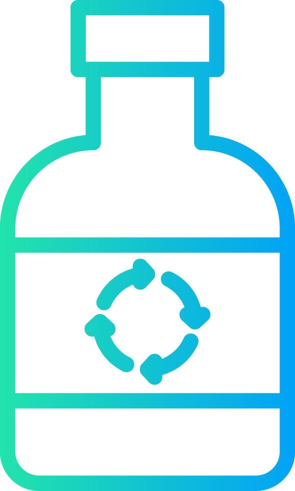 Ecological Bottle Creative Icon Design vector