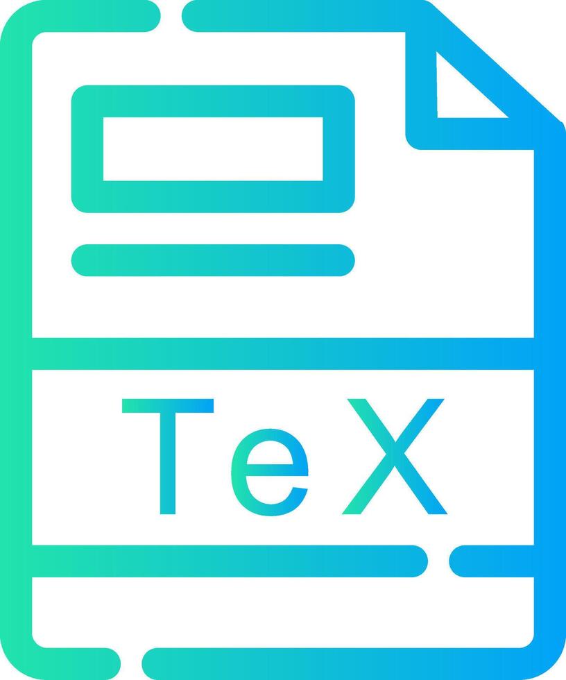 TeX Creative Icon Design vector