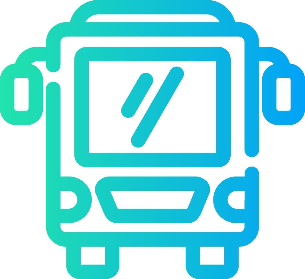 Bus Creative Icon Design vector