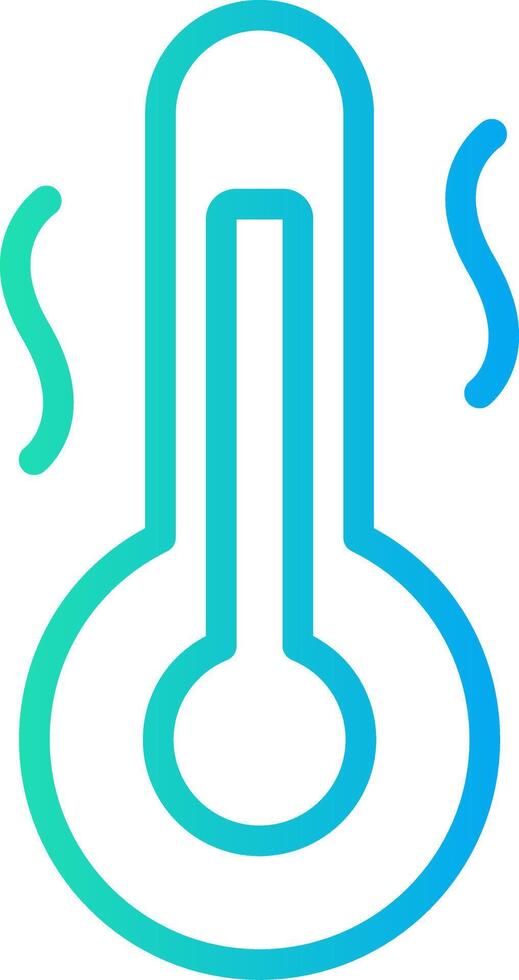 Hot Temperature Creative Icon Design vector