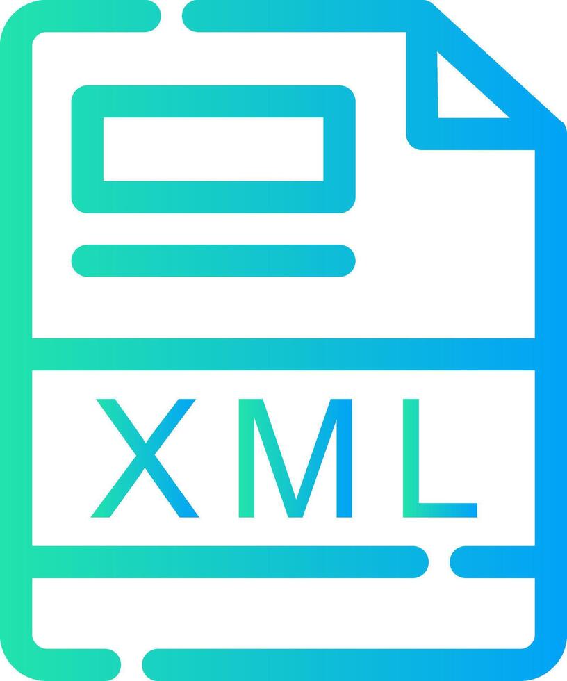 XML Creative Icon Design vector