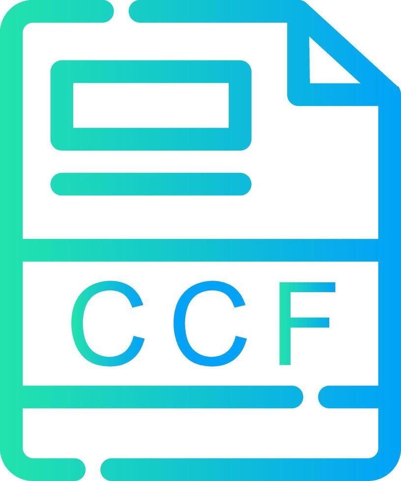 CCF Creative Icon Design vector