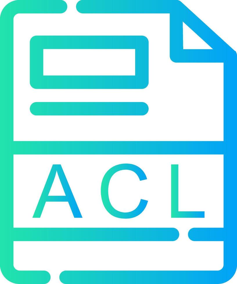 ACL Creative Icon Design vector