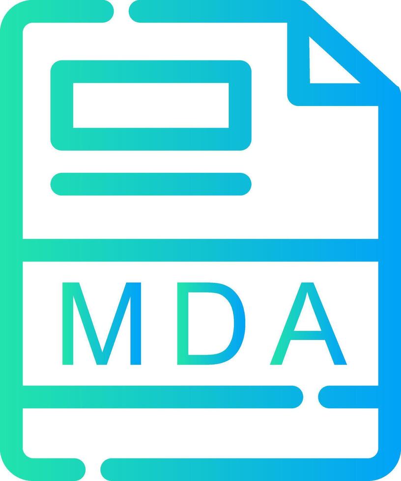 MDA Creative Icon Design vector