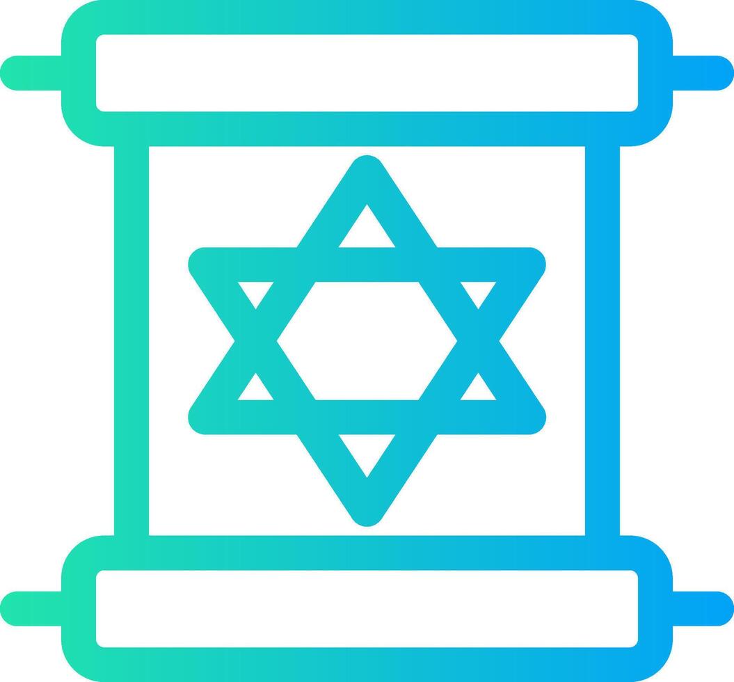 Scroll torah Creative Icon Design vector