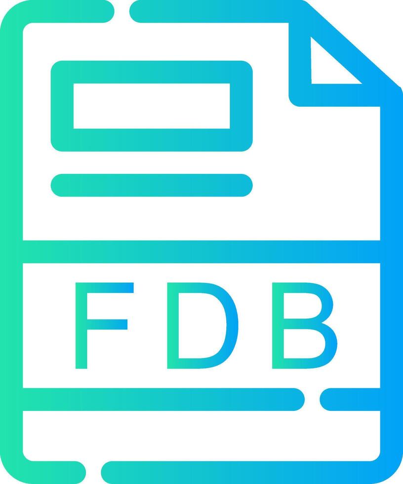 FDB Creative Icon Design vector
