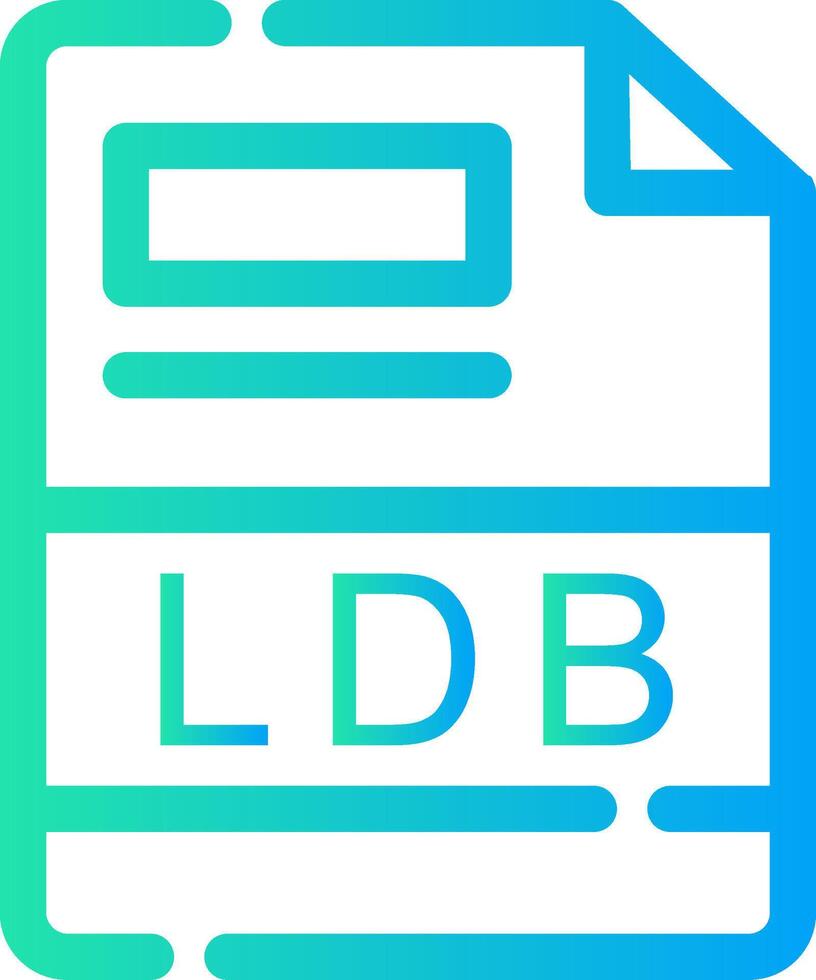 LDB Creative Icon Design vector