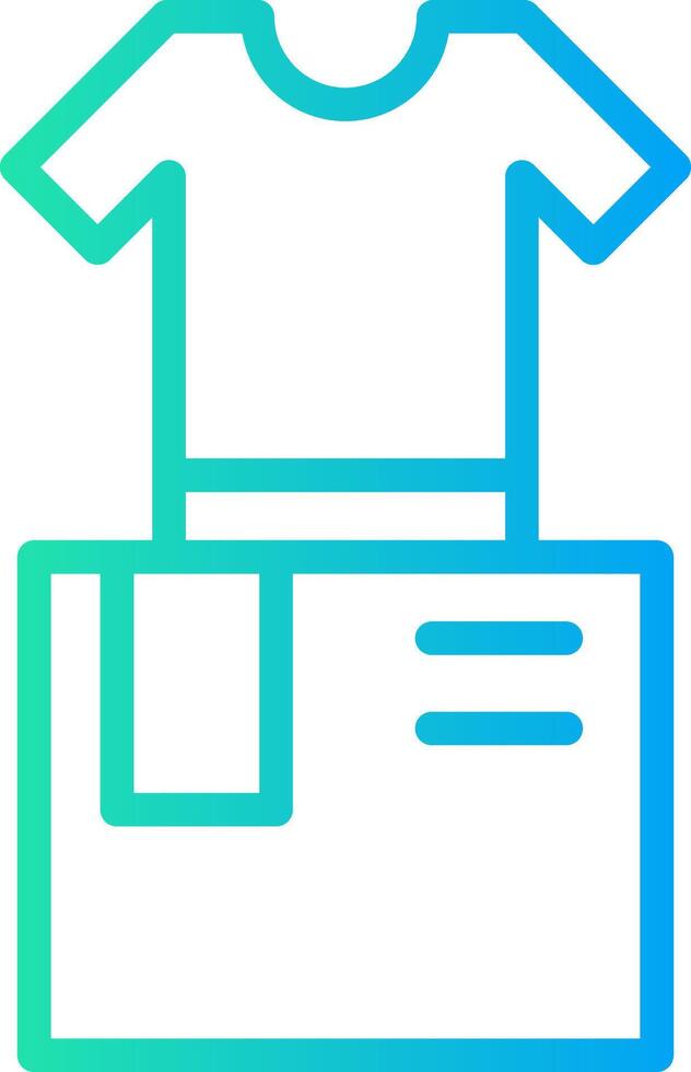 Clothes Box Creative Icon Design vector