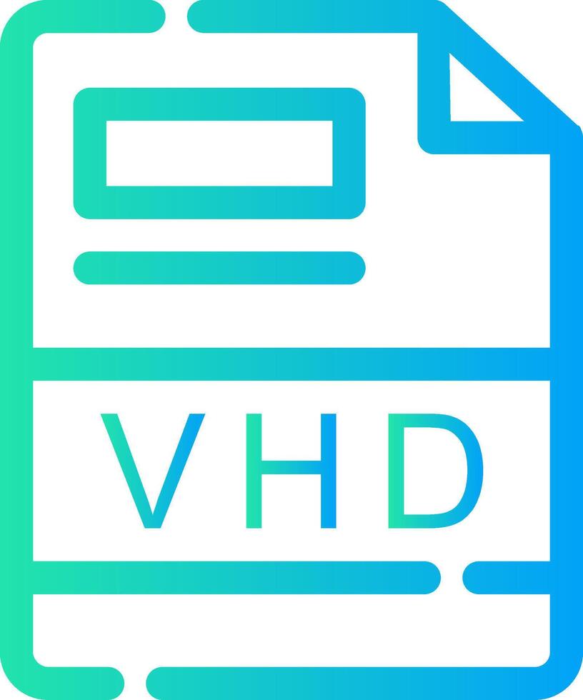 VHD Creative Icon Design vector