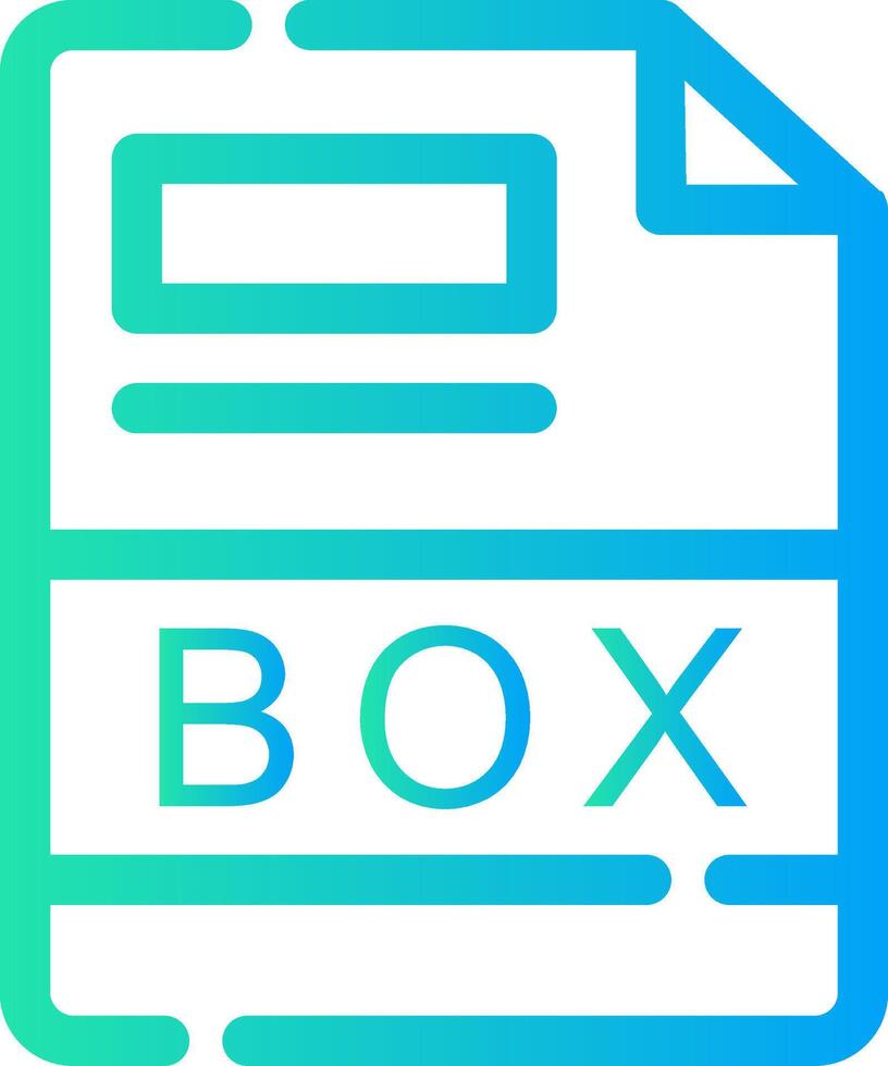 BOX Creative Icon Design vector