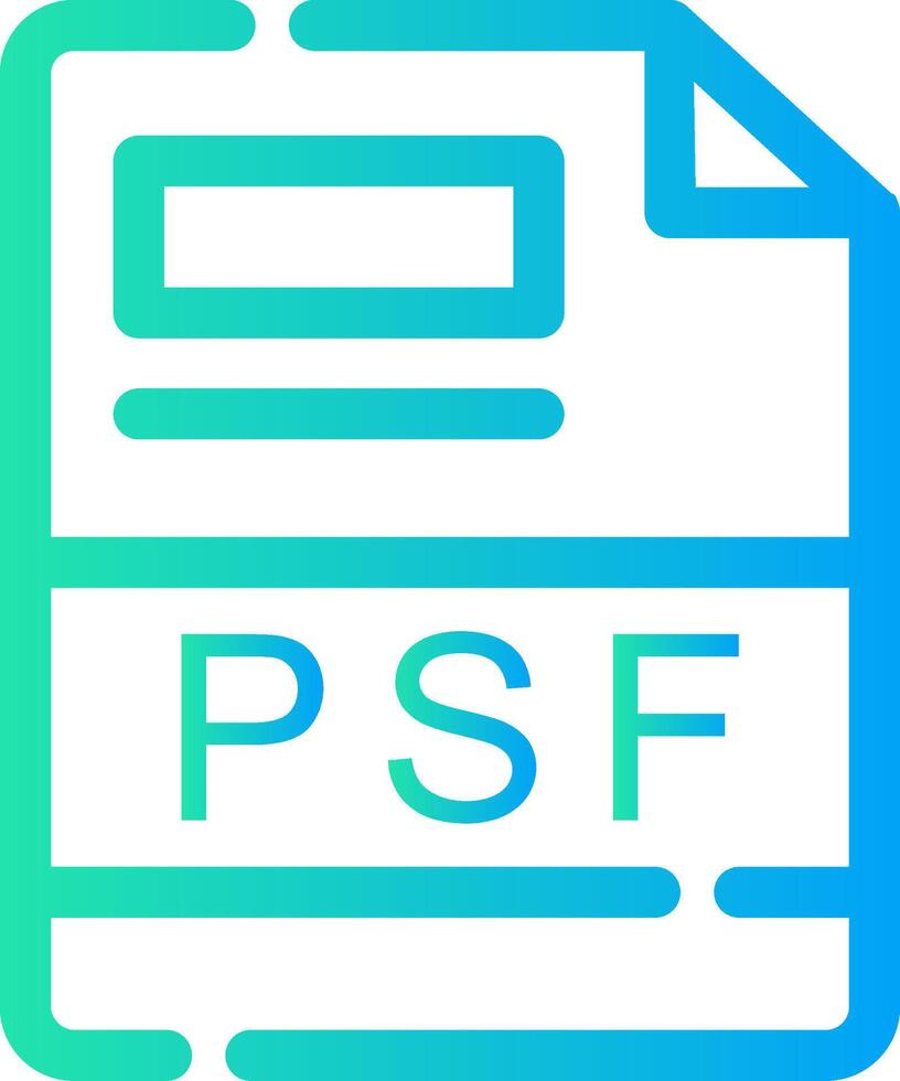 PSF Creative Icon Design vector
