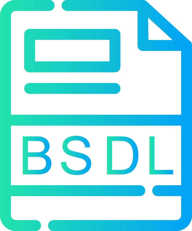 BSDL Creative Icon Design vector