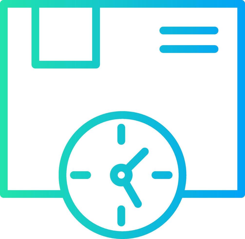 Delivery Time Creative Icon Design vector
