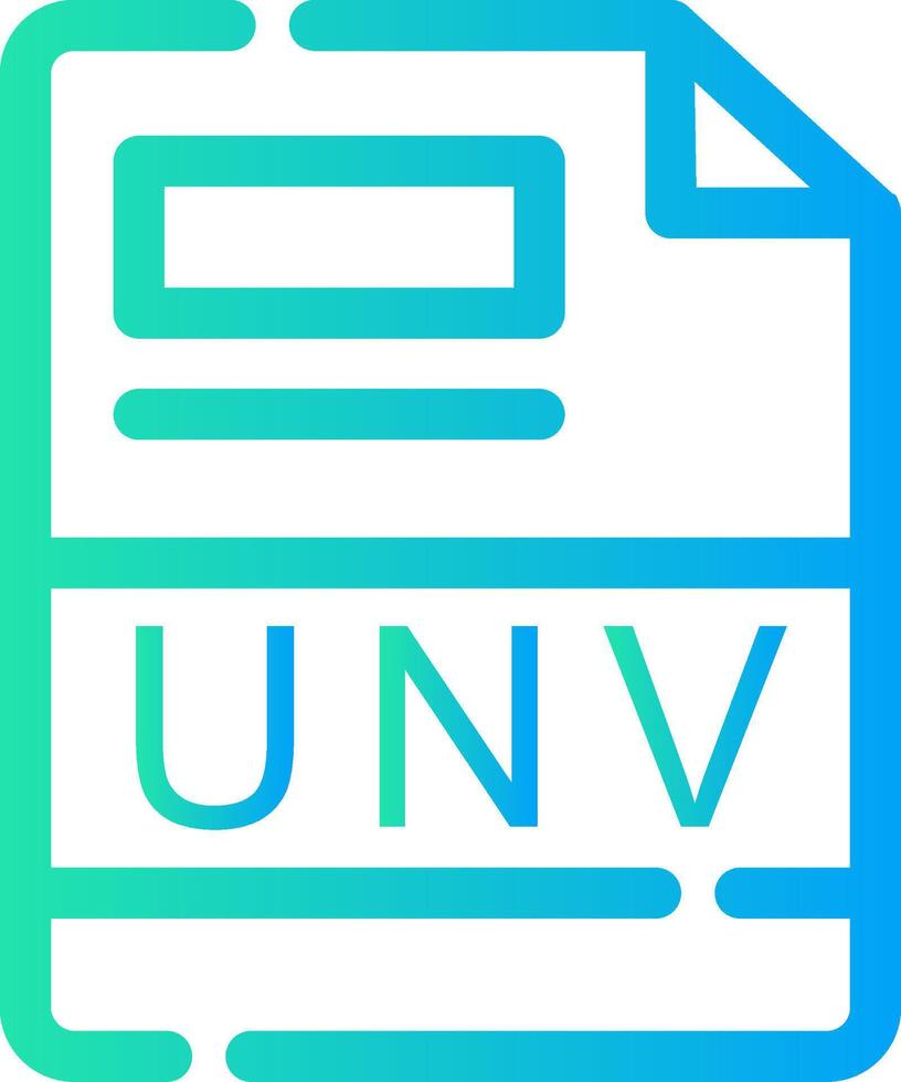 UNV Creative Icon Design vector