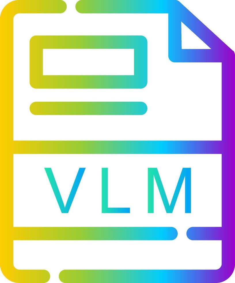 vlm creativo icono diseño vector