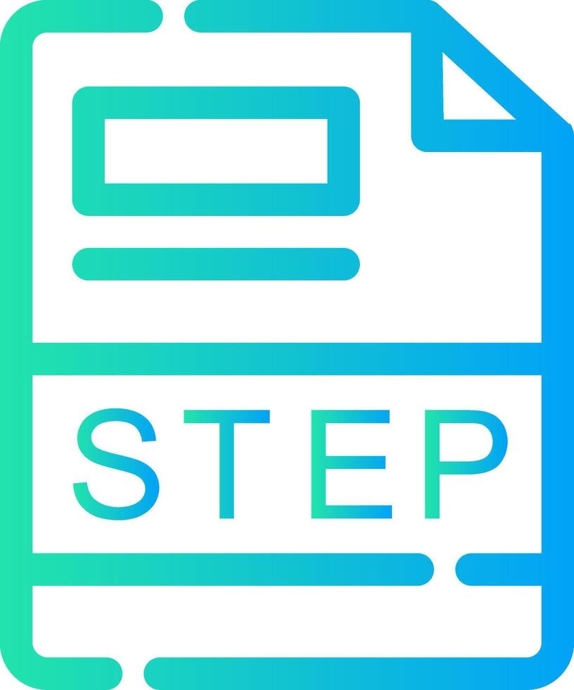 STEP Creative Icon Design vector