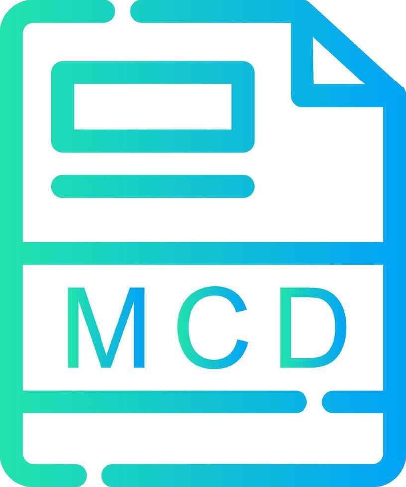 MCD Creative Icon Design vector