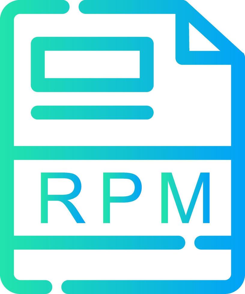 RPM Creative Icon Design vector